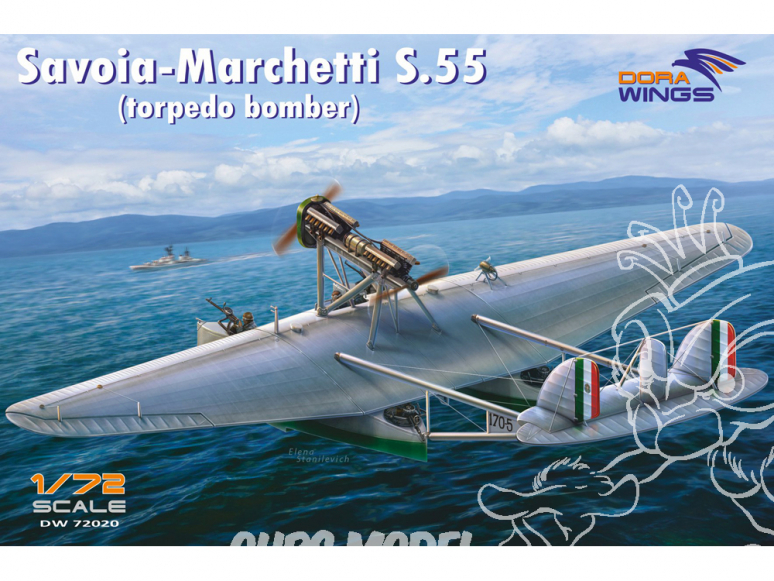 Dora Wings maquette avion DW72020 Savoia-Marchetti S.55 Bombardier torpilleur 1/72