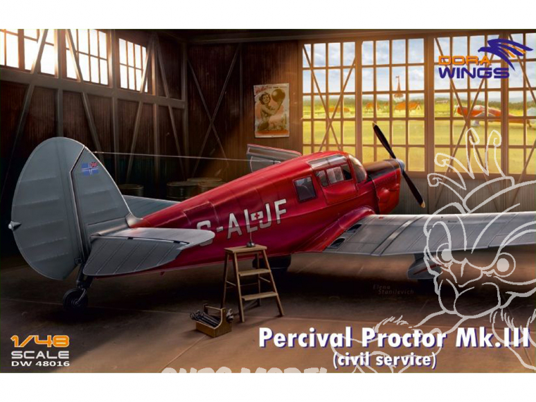 Dora Wings maquette avion DW48016 Percival Proctor Mk.III Service civil 1/48