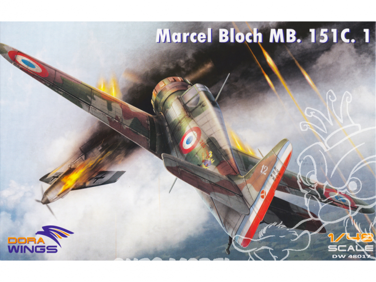Dora Wings maquette avion DW48017 Marcel Bloch MB.151C.1 1/48