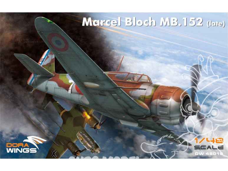 Dora Wings maquette avion DW48019 Marcel Bloch MB.152 Dernières versions 1/48