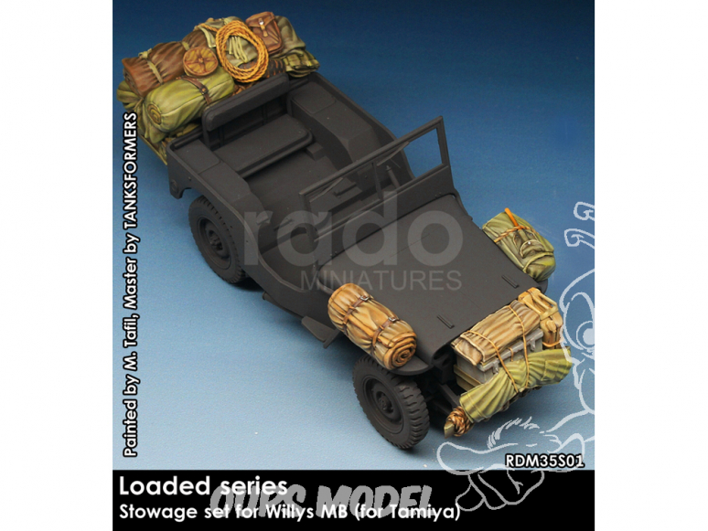 Rado miniatures accessoire RDM35S01 Charges pour Jeep Willys MB Tamiya 1/35