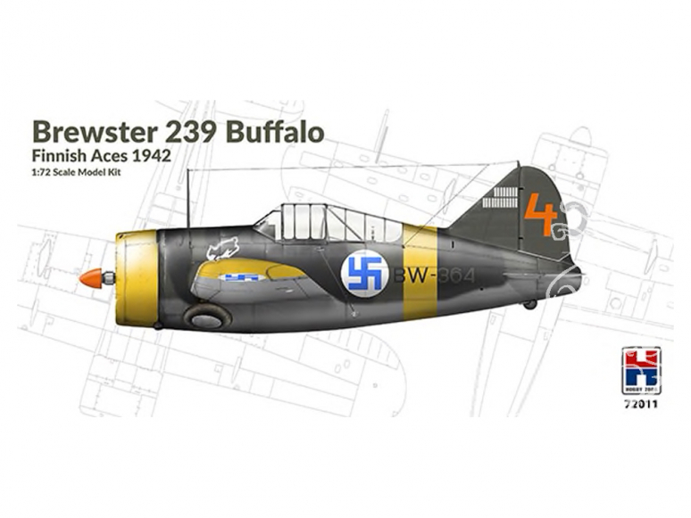 Hobby 2000 maquette avion 72011 Brewster 239 Buffalo - As Finlandais 1942 1/72