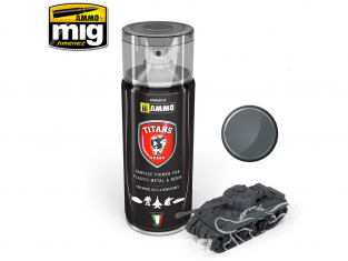 MIG peinture bombe TTH112 Apprêt Gris Panzer mat Plastique métal Résine - Panzergrau Matt Primer 400ml