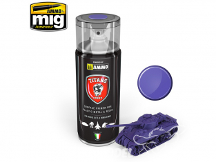 MIG peinture bombe TTH107 Apprêt Violet Magique Mat Plastique métal Résine - Magic Purple Matt Primer 400ml