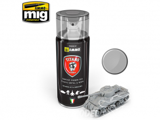 MIG peinture bombe TTH102 Apprêt gris clair Plastique métal Résine - Light grey Matt Primer 400ml