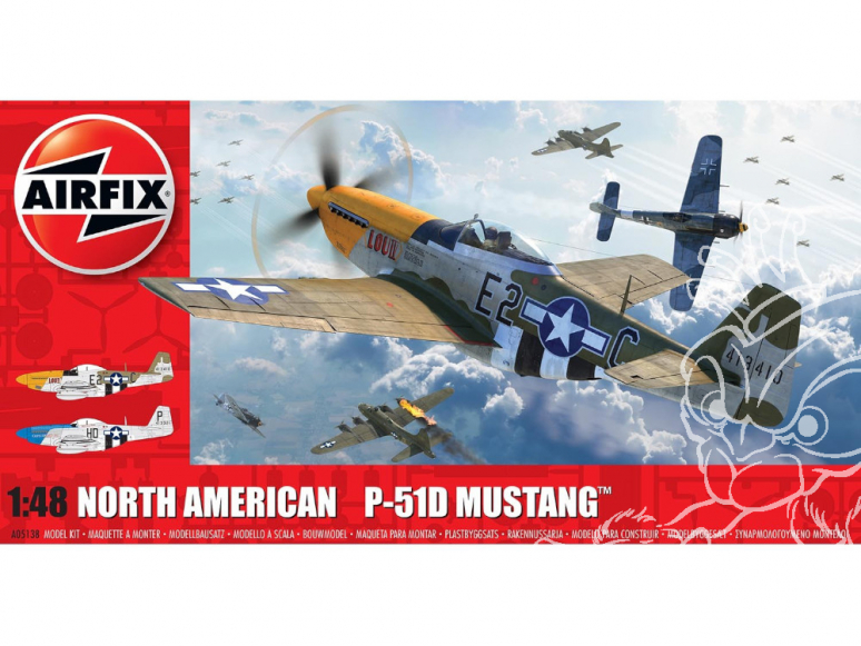 Airfix maquette avion A05138 North American P-51D Mustang™ 1/48