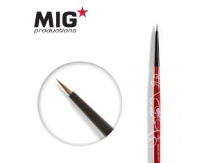 MIG Productions by Ak pinceau MP1007 Pinceau rond 7/0 Marte de Kolinsky