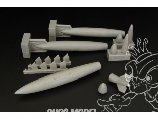 Brengun kit d'amelioration avion BRL48105 Réservoirs de carburant US 300gal 1/48