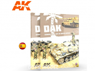 Ak Interactive livre AK913 DAK Véhicules Allemand en Afrique du Nord en Espagnol