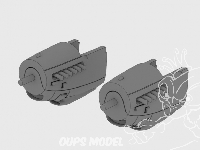 Brengun kit d'amelioration avion BRL72171 Ensemble moteur merlin DH.98 Mosquito à deux étages 1/72
