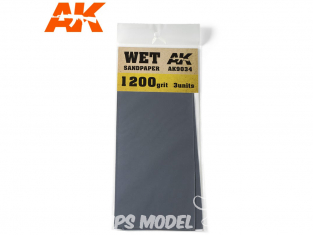 AK interactive outillage ak9034 Papier abrasif à l'eau Grain 1200