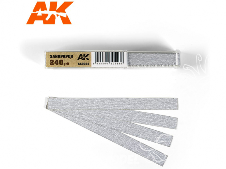 AK interactive outillage ak9022 Bandes de papier abrasif à sec Grain 240