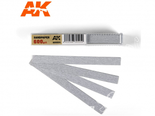 AK interactive outillage ak9024 Bandes de papier abrasif à sec Grain 600