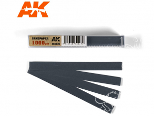 AK interactive outillage ak9026 Bandes de papier abrasif à l'eau Grain 1000