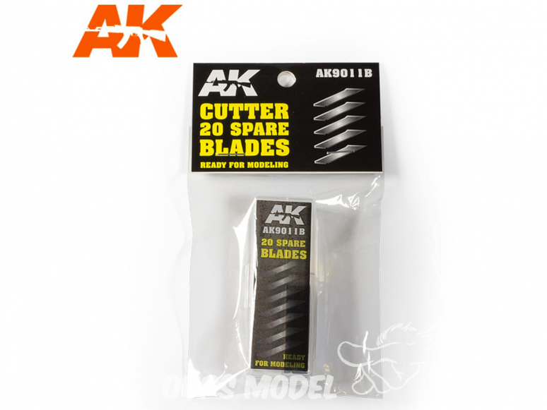 AK interactive outillage ak9011B 20 lames de Cutter