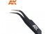 AK interactive outillage ak9007 Pince brucelle de précision courbe