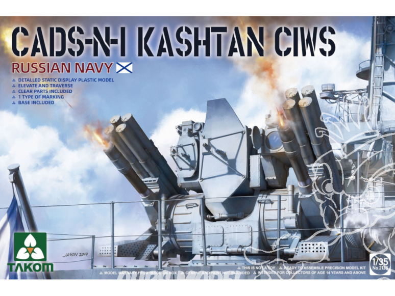 Takom maquette bateau 2128 Marine russe CADS-N-1 Kashtan-М 1/35