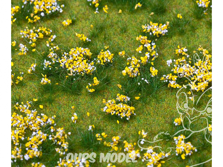 Faller végétation 180467 Segment de paysage PREMIUM, Prairie fleurie multicolore