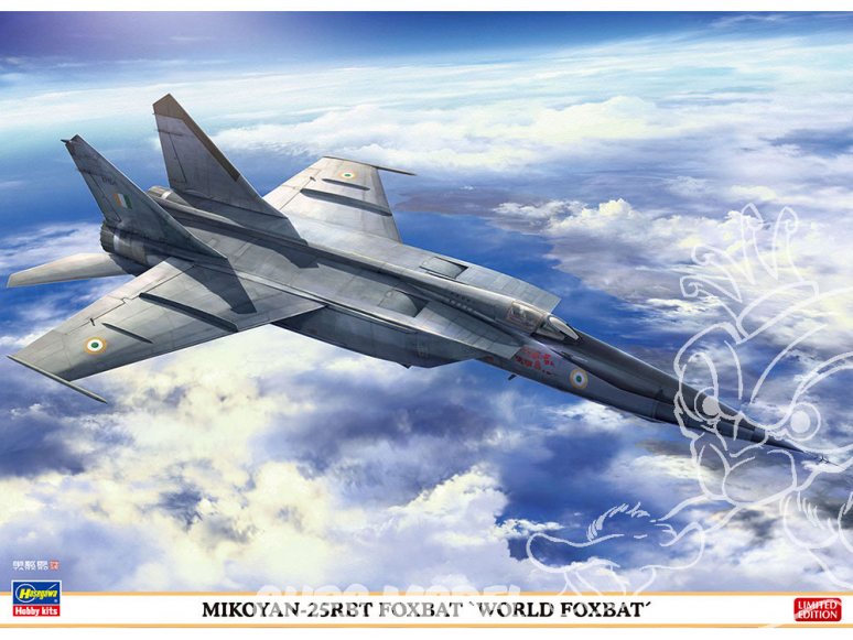 HASEGAWA maquette avion 02308 Mig 25RBT Foxbat «World FoxBat» 1/72
