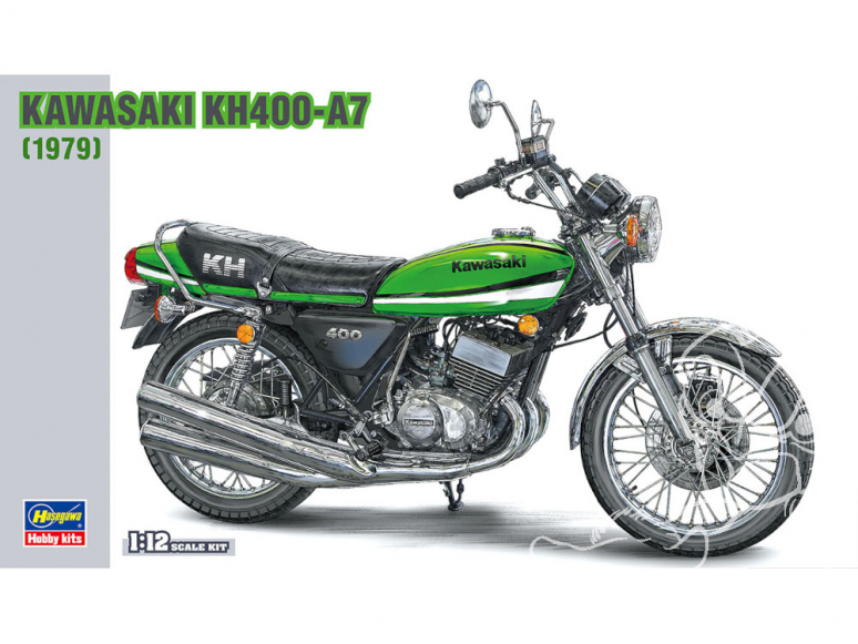 Hasegawa maquette moto 21506 Kawasaki KH400-A7 1/12