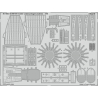 EDUARD photodecoupe avion 481003 Undercarriage & Extérieur B-26B-50 Invader Icm 1/48