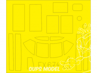 Eduard Express Mask EX674 B-26-50 Invader Icm 1/48