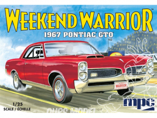 MPC maquette voiture 918 1967 Pontiac GTO "Weekend Warrior" Version Race avec Feu de Démarrage "Christmas Tree" 1/25