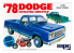 MPC maquette voiture 901 1978 Dodge D100 Custom &quot;Long-Bed&quot; Pickup Truck 1/25