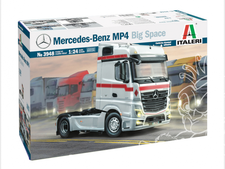 Italeri maquette camion 3948 MERCEDES-BENZ MP4 BIG SPACE 1/24