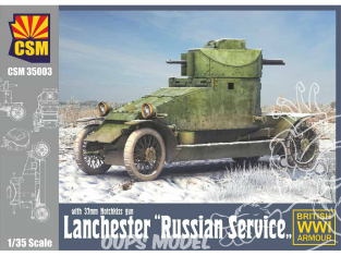 Copper State Models maquettes militaire 35003 voiture blindée Lanchester Service russe WWI 1/35