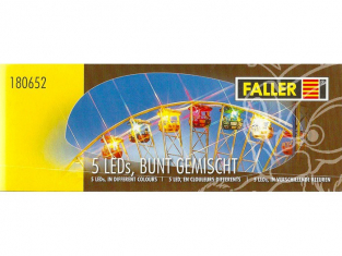 Faller 180652 5 LED, en clouleurs differents