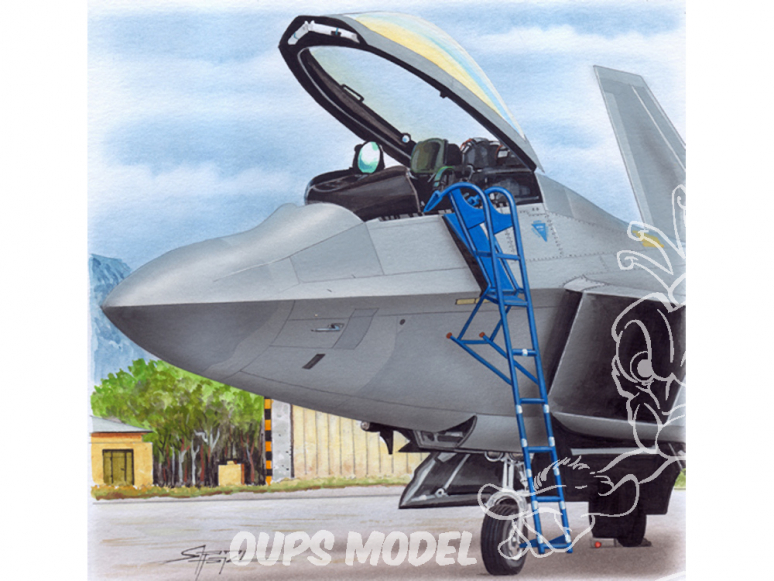 Plus Model AL4085 Echelle pour un Lockheed Martin F-22 Raptor 1/48