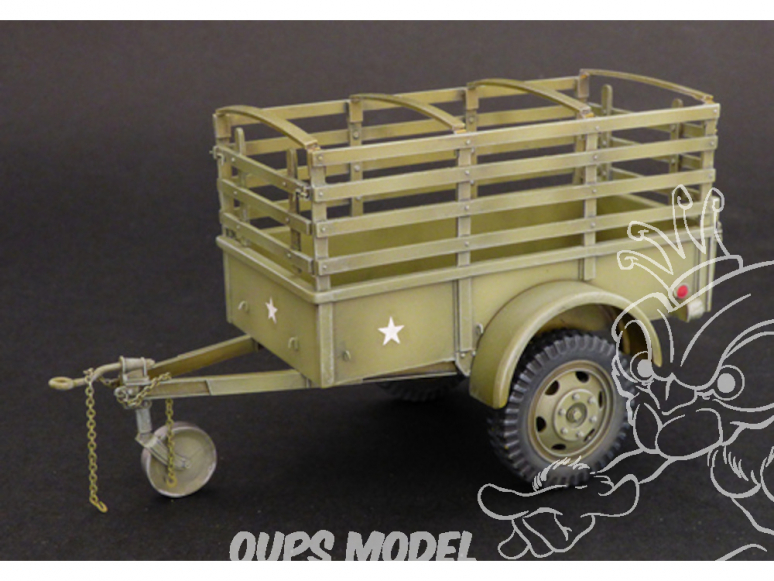 Plus Model Diorama 539 Remorque U.S. 1-ton Ben Hur en resine 1/35