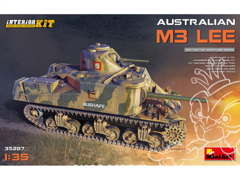 Mini Art maquette militaire 35287 M3 LEE AUSTRALIEN avec KIT INTÉRIEUR 1/35