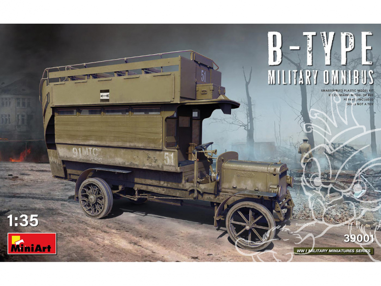 Mini Art maquette militaire 39001 OMNIBUS MILITAIRE DE TYPE B 1/35