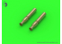 Master Model GM-35-028 MG-34 7.92mm Caliber x2 - Embouts de barils Machine gun 1/35