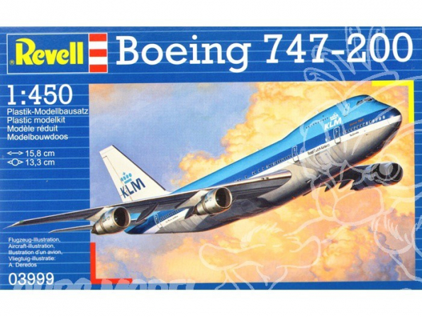 REVELL maquette avion 63999 Boeing model set 747-200 1/450