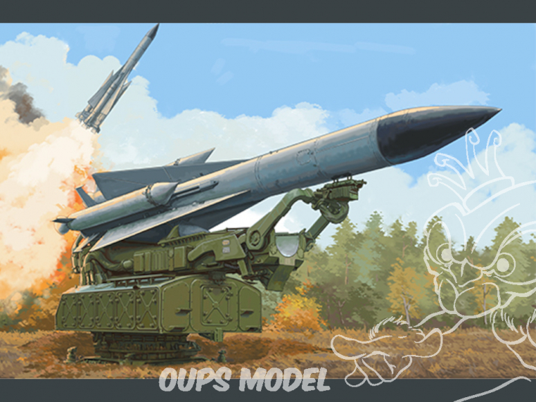 TRUMPETER maquette militaire 09550 5V28 of 5P72 Missile sol-air russe Sam-5 "Gammon" 1/35