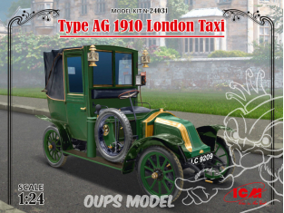 Icm maquette voiture 24031 Type AG 1910 London Taxi 1/24