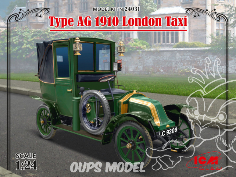 Icm maquette voiture 24031 Type AG 1910 London Taxi 1/24