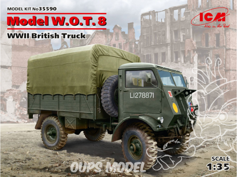 Icm maquette figurines 35590 Modèle W.O.T. 8 camion britannique WWII 1/35