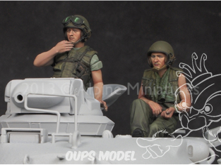 Alpine figurine 35162 TANKISTES US Vietnam War Set (2 Figurines) 1/35
