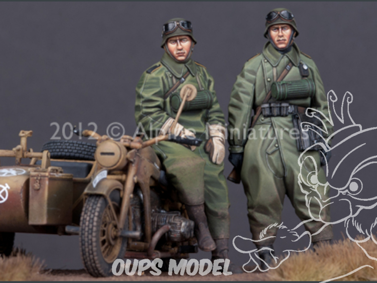 Alpine figurine 35144 set de motards allemand (2 figurines) 1/35