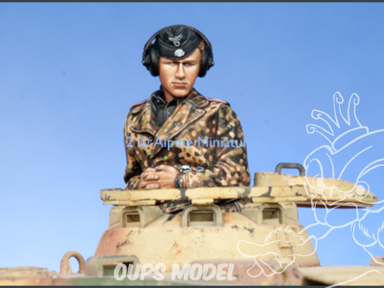 Alpine figurine 35140 WSS Panzer commandant n°2 1/35
