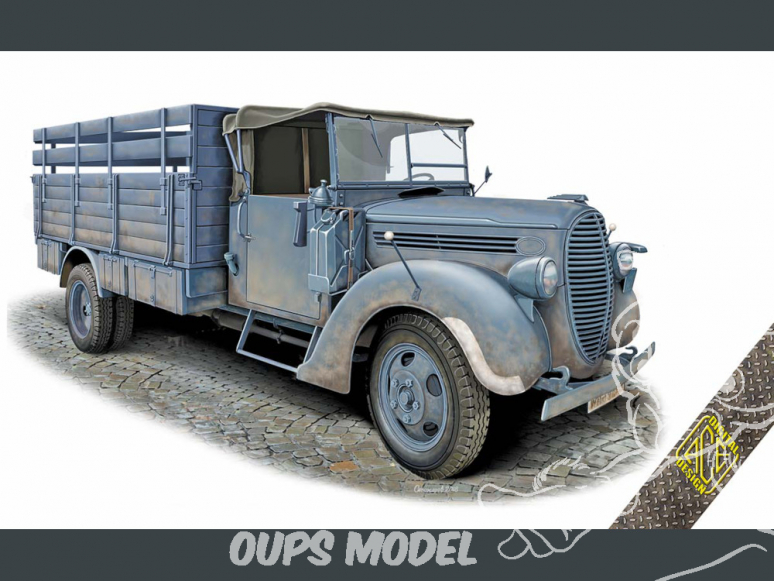 Ace Maquettes Militaire 72575 Ford G917T 3t German Cargo truck (soft cab) 1/72