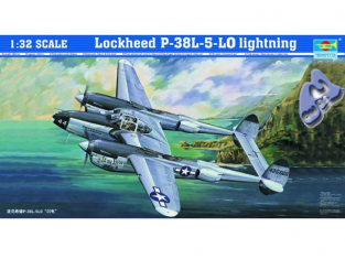 TRUMPETER maquette avion 02227 LOCKHEED P-38L-5-L0 LIGHTNING 1/3