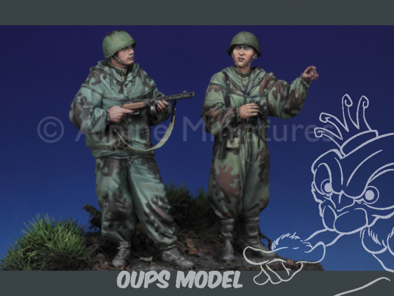 Alpine figurine 35129 Ensemble Scout russe WW2 n°1 et n°2 1/35
