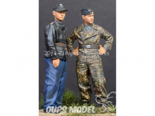 Alpine figurine 35122 Figurine kit Ensemble Tiger Aces en Normandie (2 figurines) 1/35