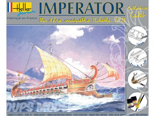 Heller maquette bateau 49077 kit complet Imperator 1/255