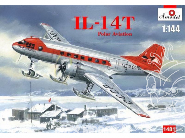 Amodel maquette avion 1481 Iliouchine Il-14T Polar aviation 1/144